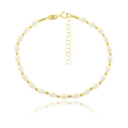 Pulsera de oro con 22 perlas cultivadas seleccionadas