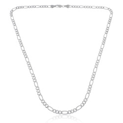 Cadena terminada de plata - Fígaro  | Mayorista Macoval SLU