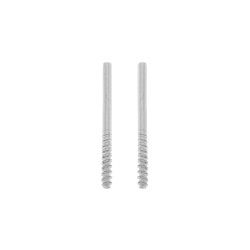 Silver post for screw-backs (Pair)| MACOVAL