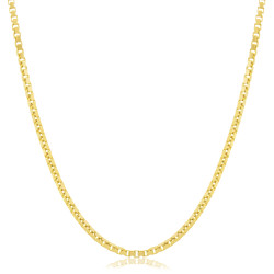 Finished gold Chain - Daimond-cut Venetian