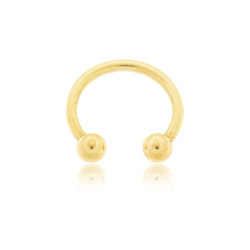 Piercing circular barbell con tubo  y bolas | MACOVAL SLU