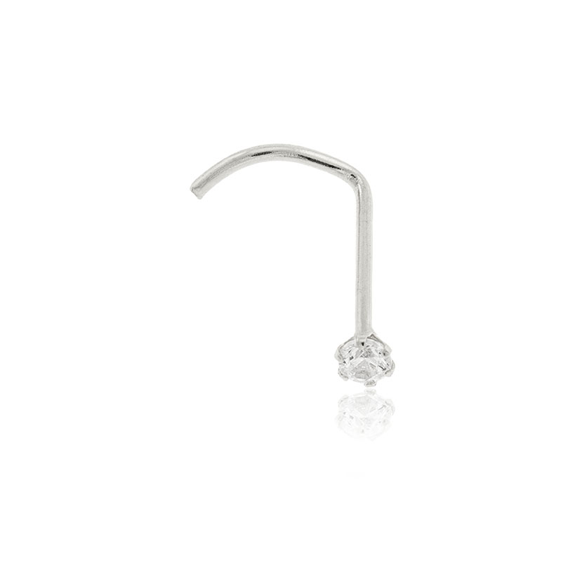 18K - PIERCING NARIZ GARRA 6 PATILLAS PARA CIRCONITA (1.80mm)