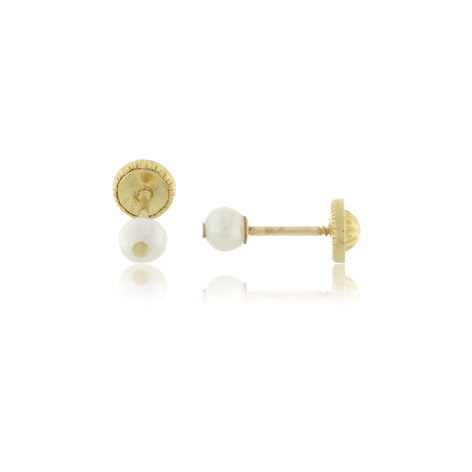 PENDIENTES PERLA Ø 4MM