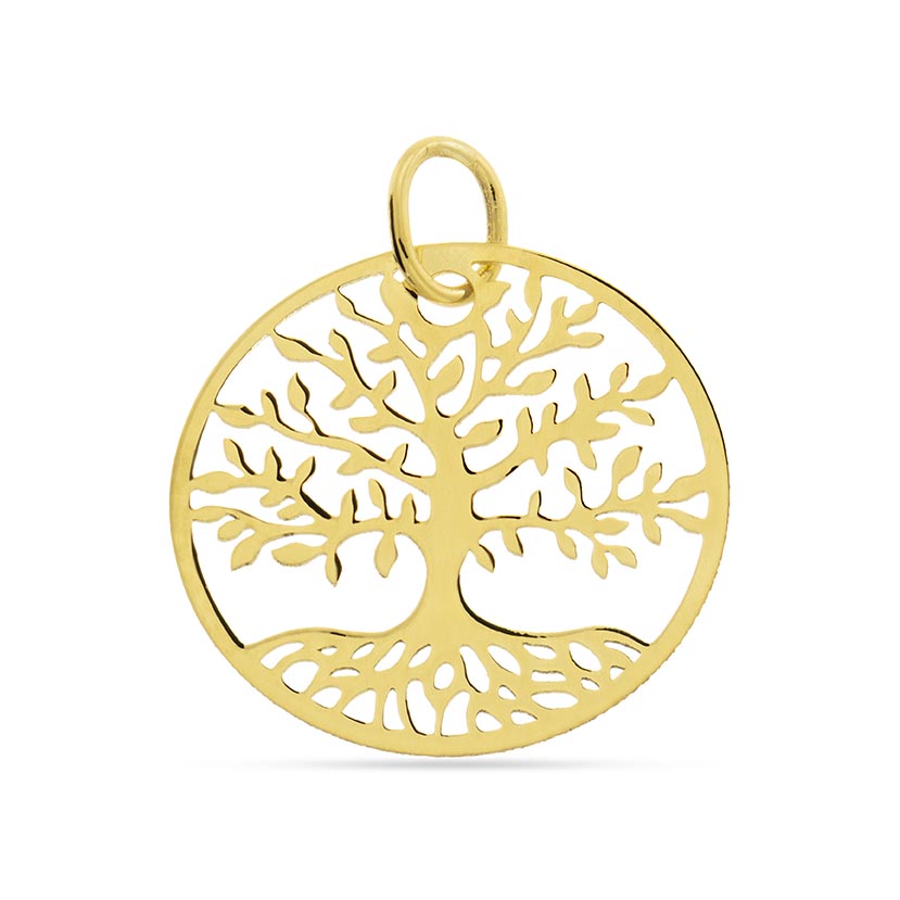 9K - COLGANTE MEDALLA ARBOL DE LA VIDA DE CORTE LASER 20mm