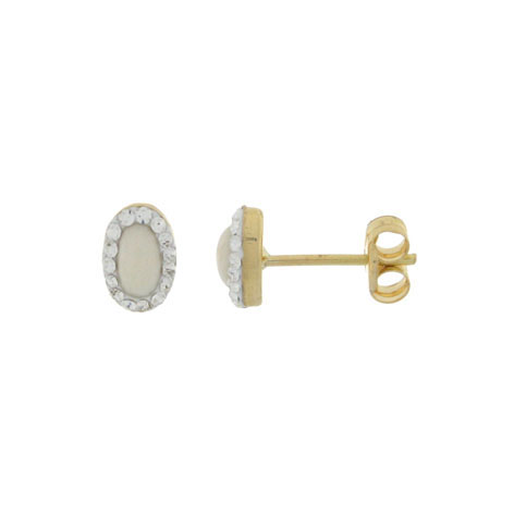 18K - PENDIENTES MICROENGASTE REDONDOS, ORO BLANCO