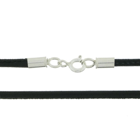 COLLAR CORDON NAPA NEGRO Ø 2MM X 45CM