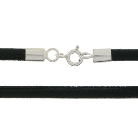 COLLAR CORDON NAPA NEGRO Ø 3MM X 45CM