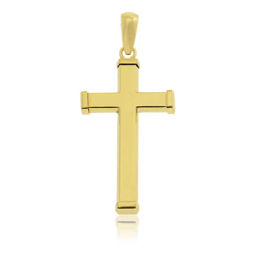 18K - COLGANTE CRUZ CUADRADA (12.80x21.90mm)