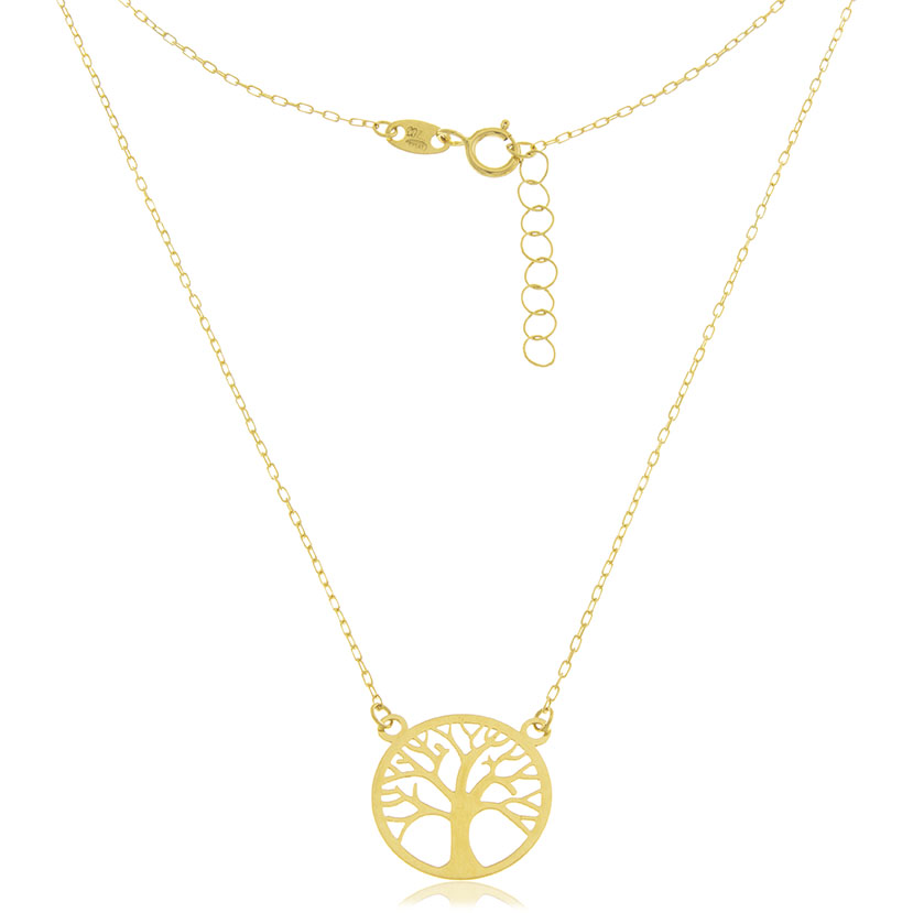 18K - GARGANTILLA ARBOL DE LA VIDA LASER (14mm)