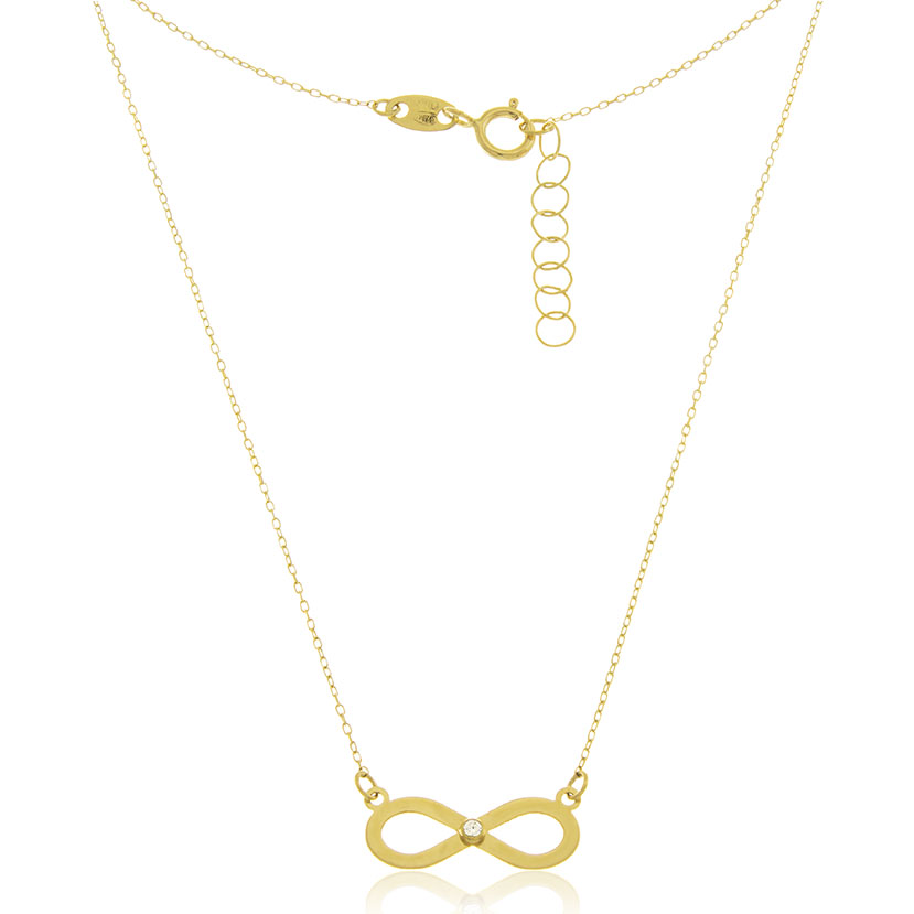 9K - GARGANTILLA INFINITO (15x5.40mm) CON CIRCONITA DE 1.20mm