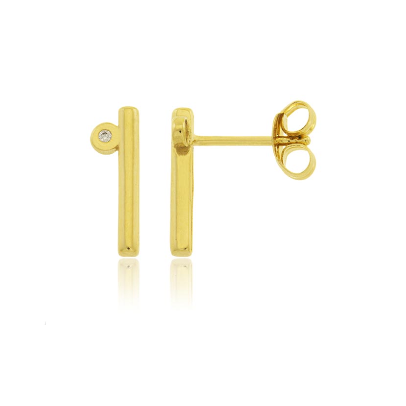 9K - PENDIENTES BANDA CON CIRCONITA (3.80x11.20mm)